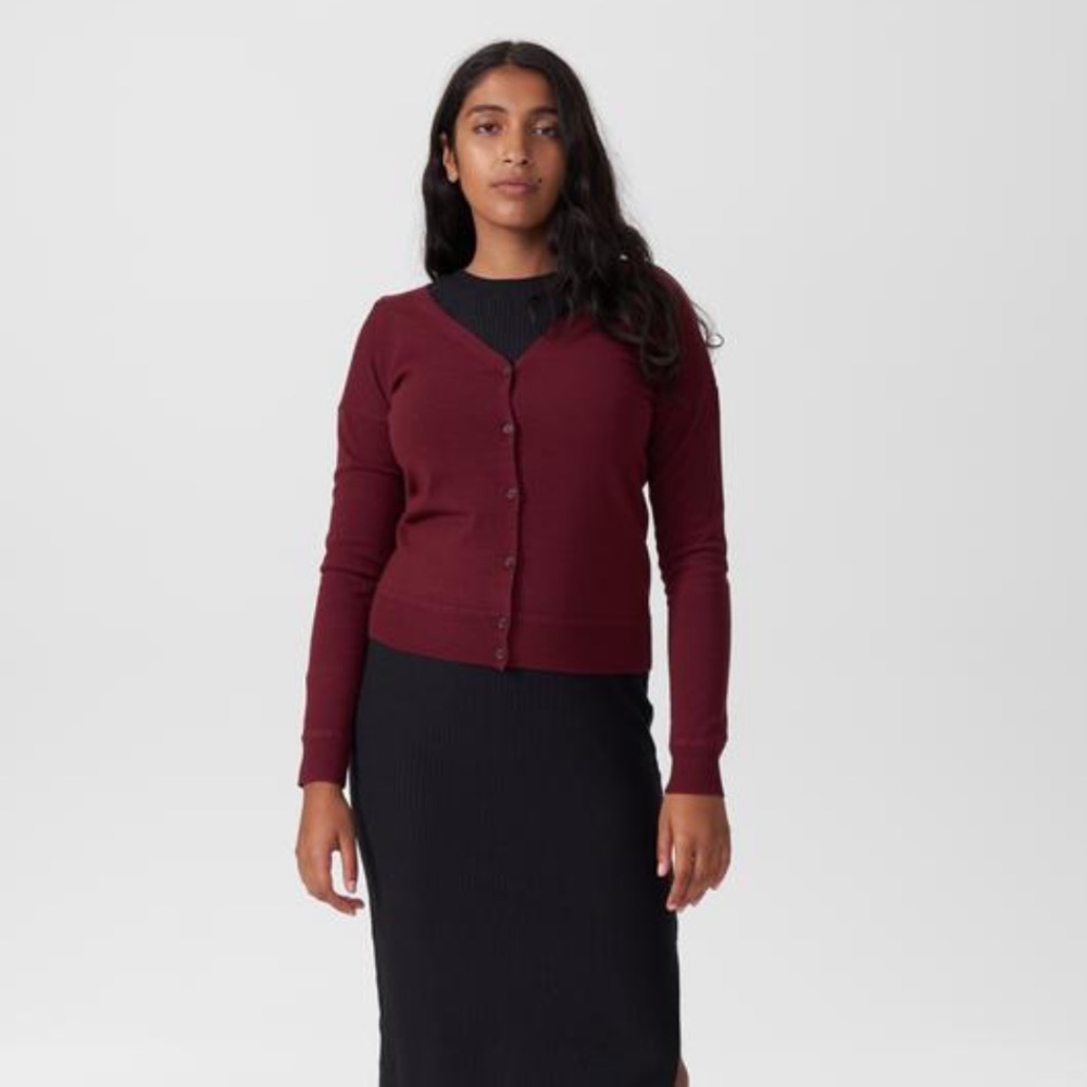 DIDO CAMERON CARDI - MERLOT OX BLOOD